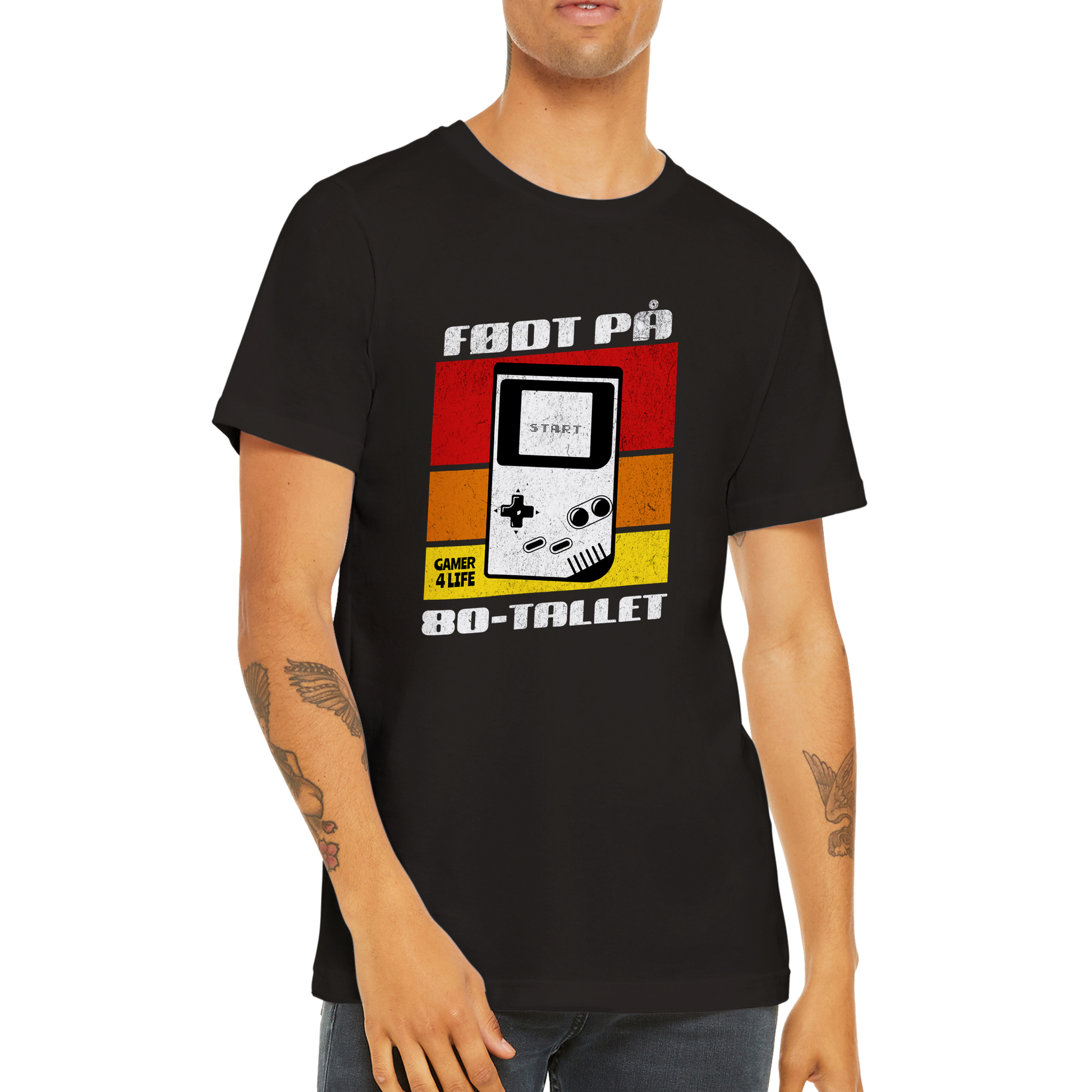 Født på 80-tallet Gaming - Premium T-skjorte-T-skjorte-Karavolin Trønder